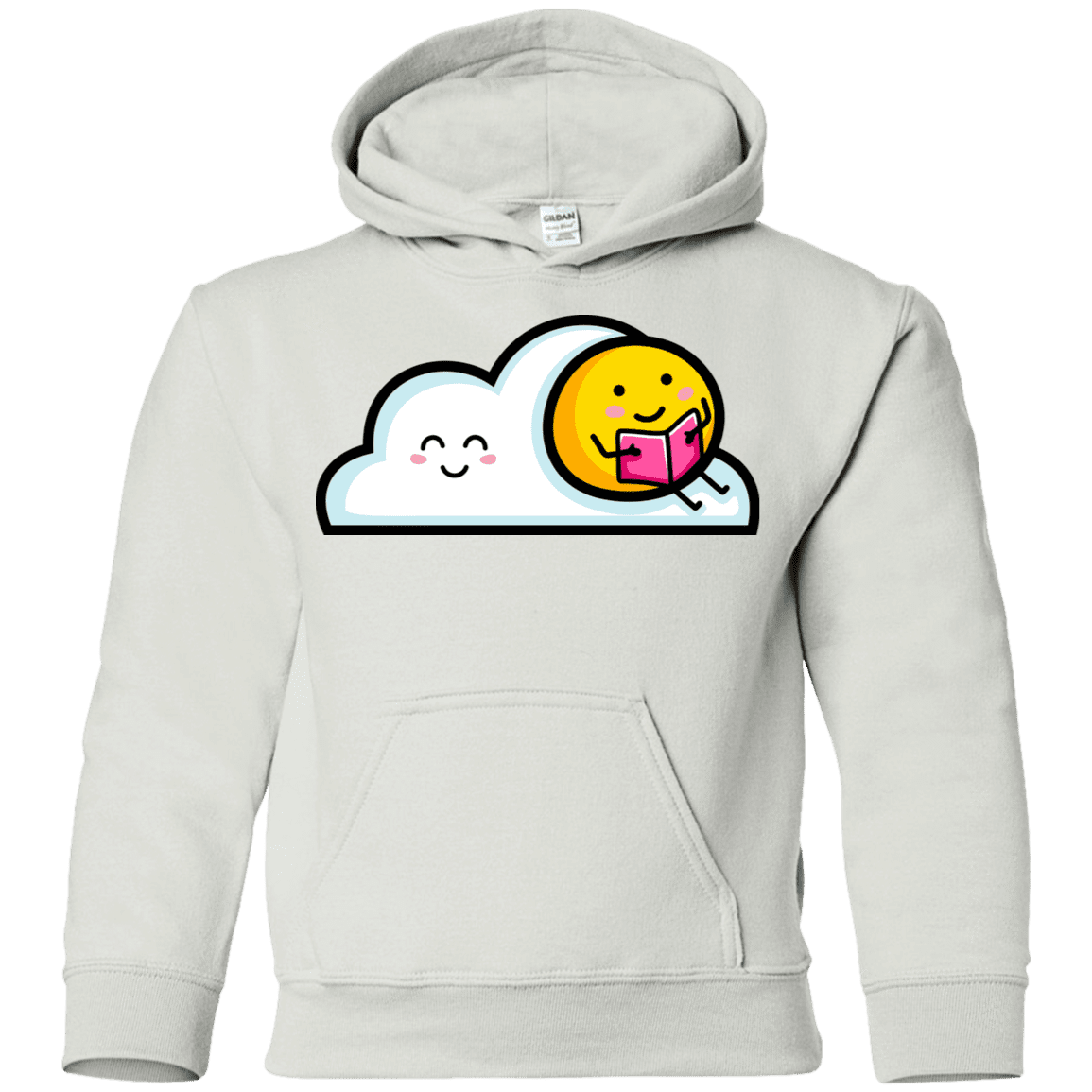 Sweatshirts White / YS Kawaii Love Summer Reading Youth Hoodie