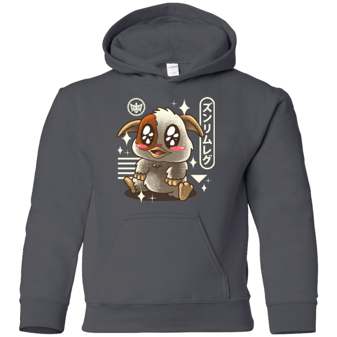 Sweatshirts Charcoal / YS Kawaii Mogwai Youth Hoodie