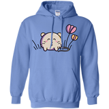 Sweatshirts Carolina Blue / S Kawaii Mouse and Tulips Pullover Hoodie