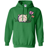 Sweatshirts Irish Green / S Kawaii Mouse and Tulips Pullover Hoodie