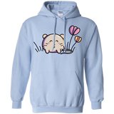 Sweatshirts Light Blue / S Kawaii Mouse and Tulips Pullover Hoodie