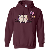 Sweatshirts Maroon / S Kawaii Mouse and Tulips Pullover Hoodie