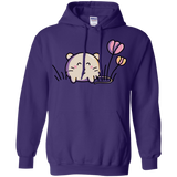 Sweatshirts Purple / S Kawaii Mouse and Tulips Pullover Hoodie