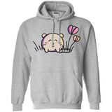 Sweatshirts Sport Grey / S Kawaii Mouse and Tulips Pullover Hoodie