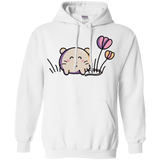 Sweatshirts White / S Kawaii Mouse and Tulips Pullover Hoodie