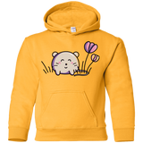 Sweatshirts Gold / YS Kawaii Mouse and Tulips Youth Hoodie