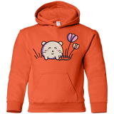 Sweatshirts Orange / YS Kawaii Mouse and Tulips Youth Hoodie