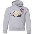 Sweatshirts Sport Grey / YS Kawaii Mouse and Tulips Youth Hoodie