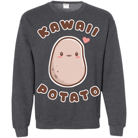 Sweatshirts Dark Heather / S Kawaii Potato Crewneck Sweatshirt