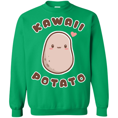 Sweatshirts Irish Green / S Kawaii Potato Crewneck Sweatshirt