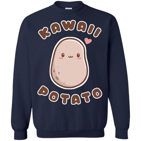 Sweatshirts Navy / S Kawaii Potato Crewneck Sweatshirt