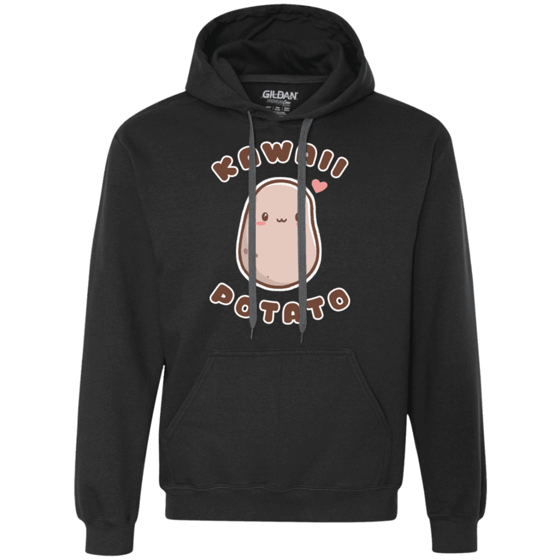 Sweatshirts Black / S Kawaii Potato Premium Fleece Hoodie