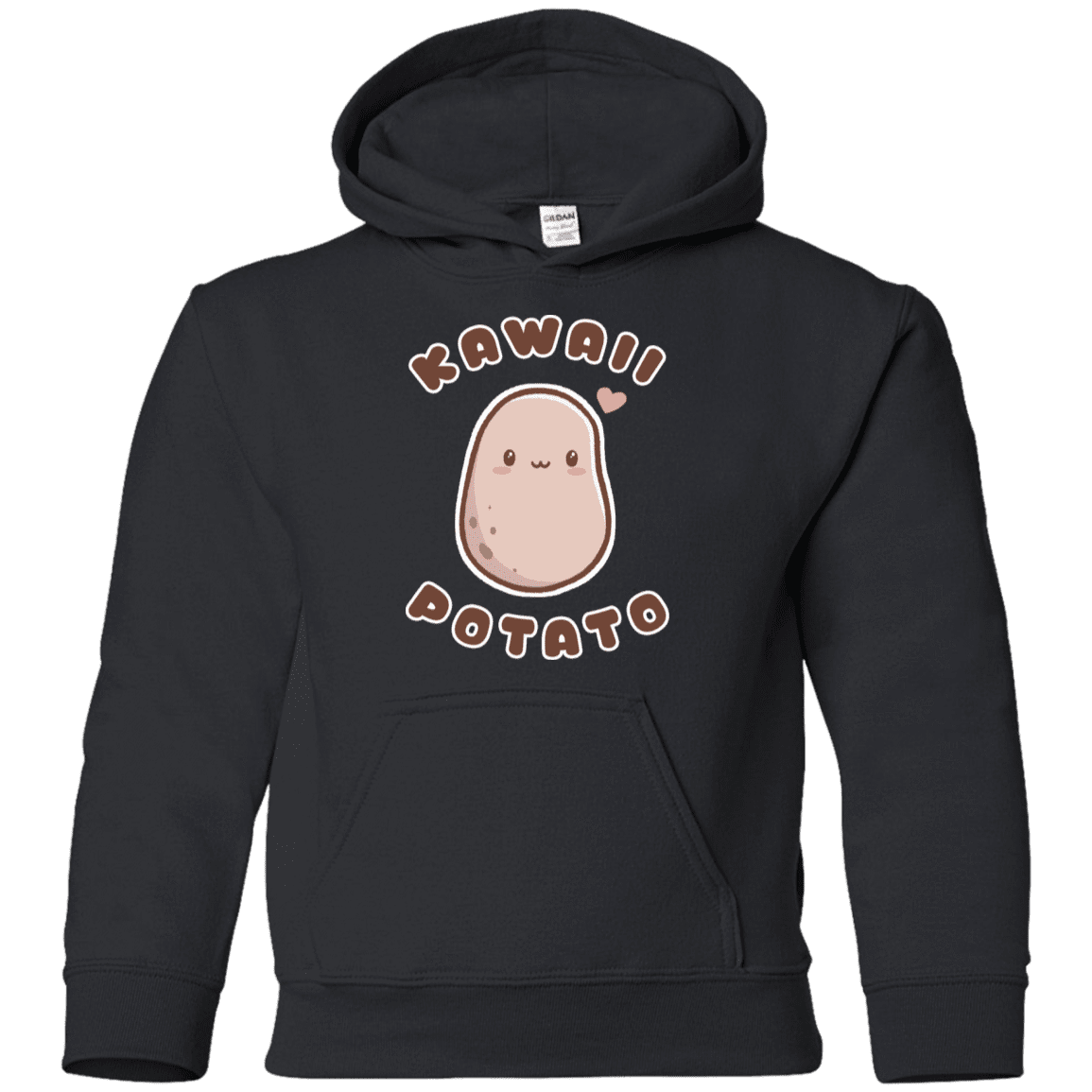 Sweatshirts Black / YS Kawaii Potato Youth Hoodie