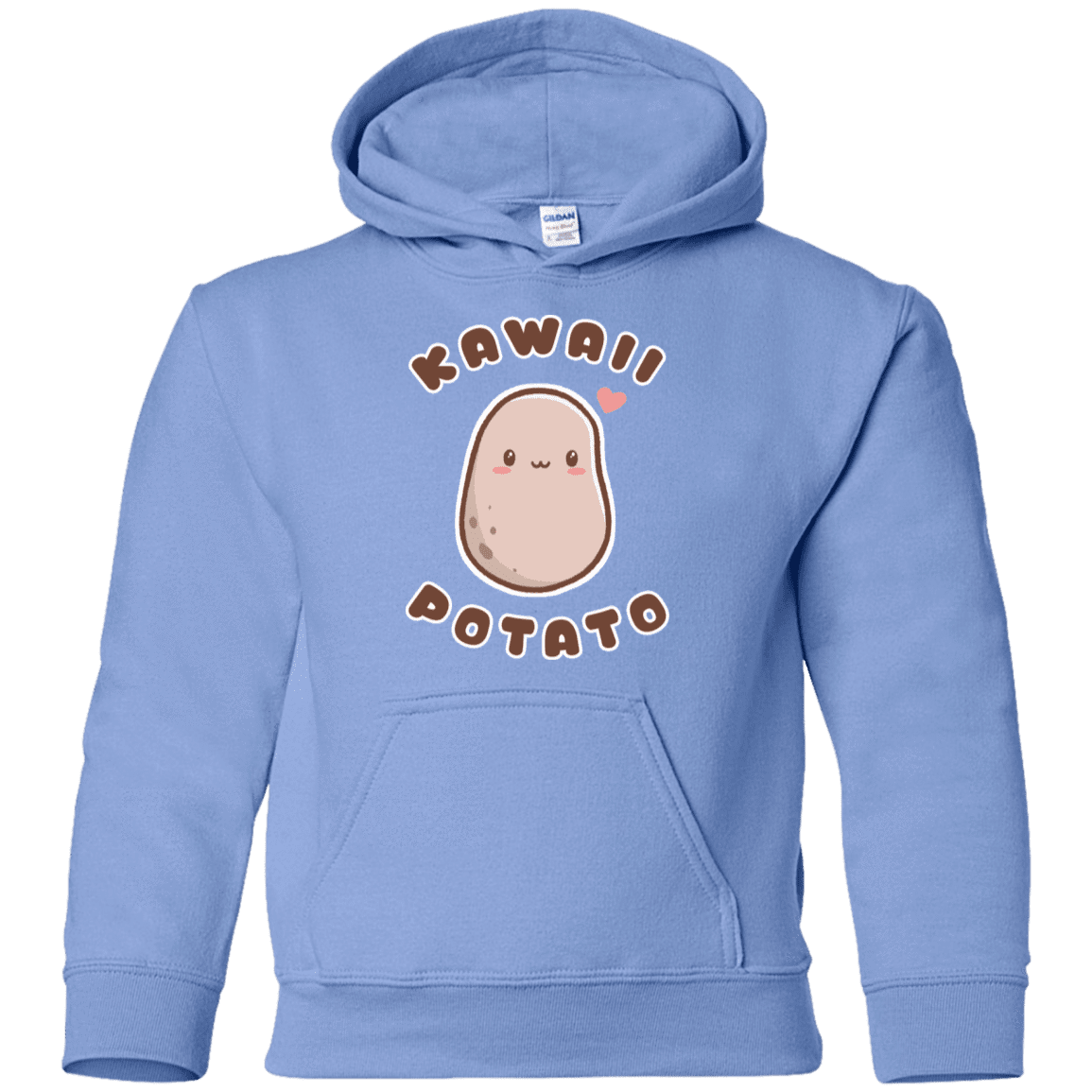 Sweatshirts Carolina Blue / YS Kawaii Potato Youth Hoodie