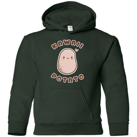 Sweatshirts Forest Green / YS Kawaii Potato Youth Hoodie