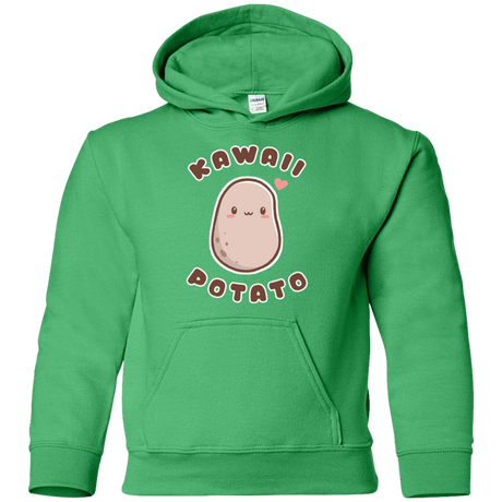 Sweatshirts Irish Green / YS Kawaii Potato Youth Hoodie