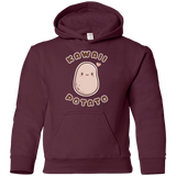 Sweatshirts Maroon / YS Kawaii Potato Youth Hoodie