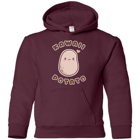 Sweatshirts Maroon / YS Kawaii Potato Youth Hoodie