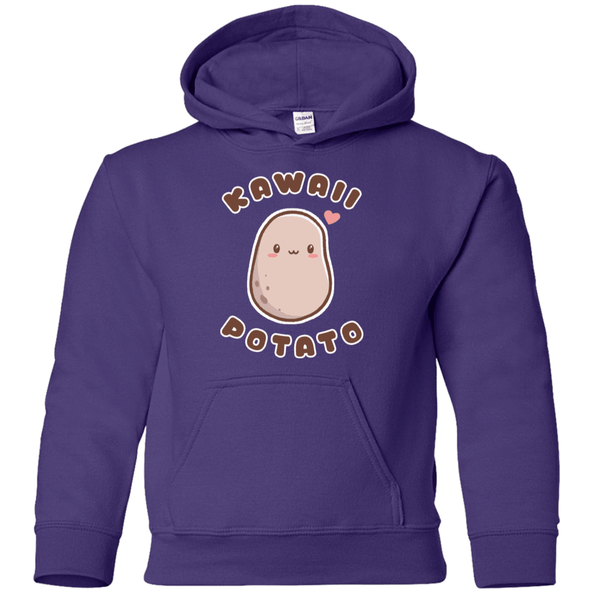 Sweatshirts Purple / YS Kawaii Potato Youth Hoodie