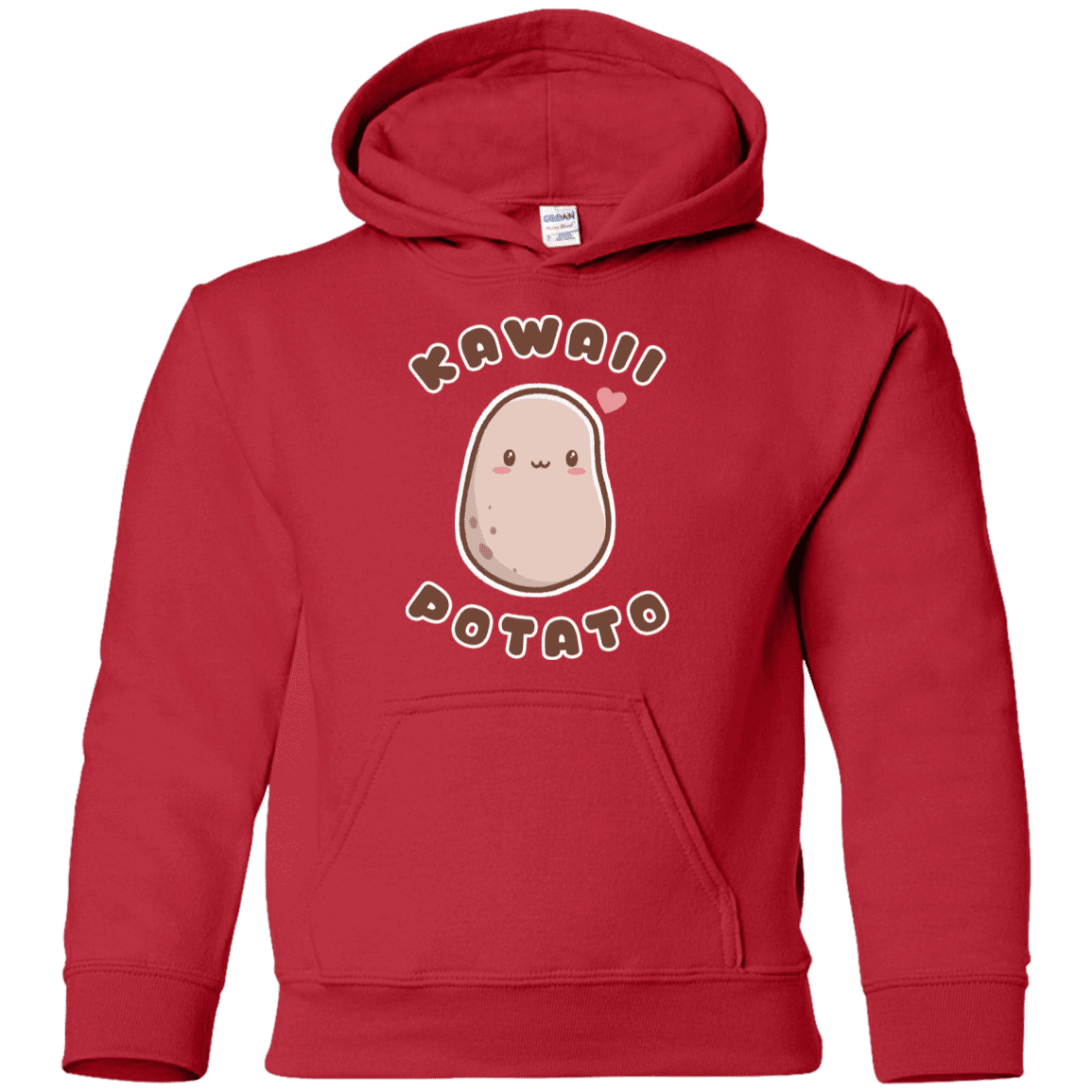 Sweatshirts Red / YS Kawaii Potato Youth Hoodie