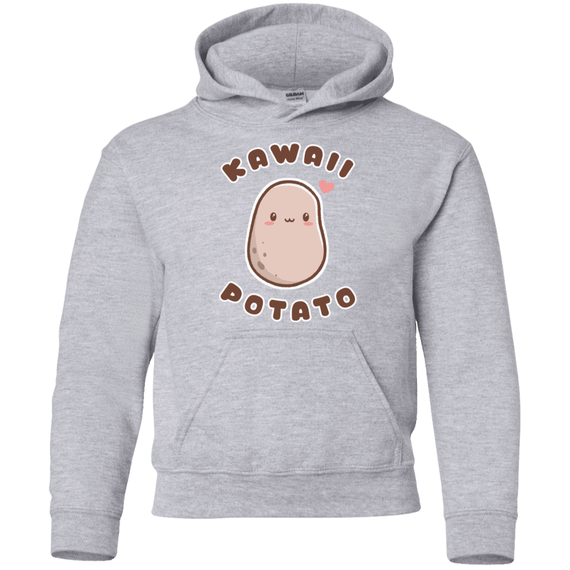 Sweatshirts Sport Grey / YS Kawaii Potato Youth Hoodie