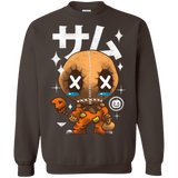Sweatshirts Dark Chocolate / Small Kawaii Pumpkin Crewneck Sweatshirt
