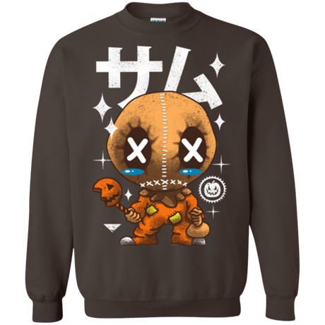 Sweatshirts Dark Chocolate / Small Kawaii Pumpkin Crewneck Sweatshirt