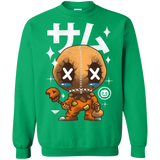 Sweatshirts Irish Green / Small Kawaii Pumpkin Crewneck Sweatshirt
