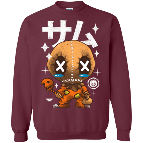 Sweatshirts Maroon / Small Kawaii Pumpkin Crewneck Sweatshirt