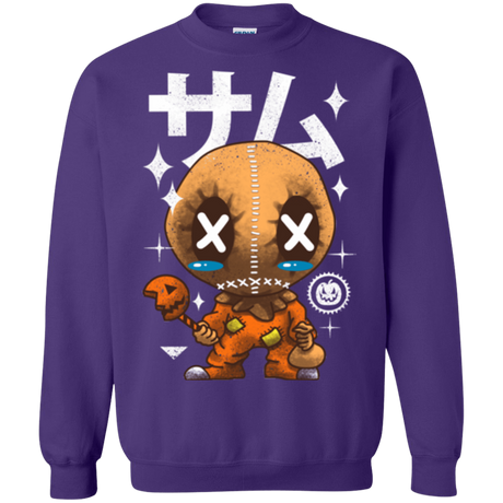Sweatshirts Purple / Small Kawaii Pumpkin Crewneck Sweatshirt
