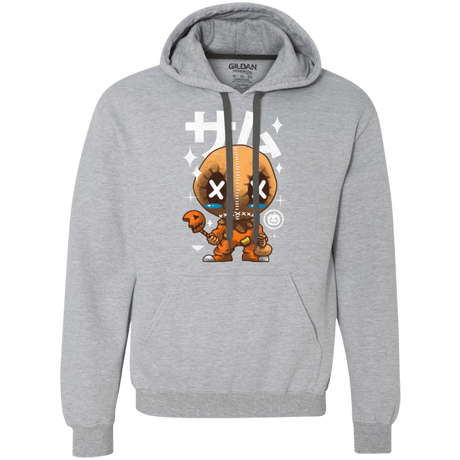 Sweatshirts Sport Grey / Small Kawaii Pumpkin Premium Fleece Hoodie