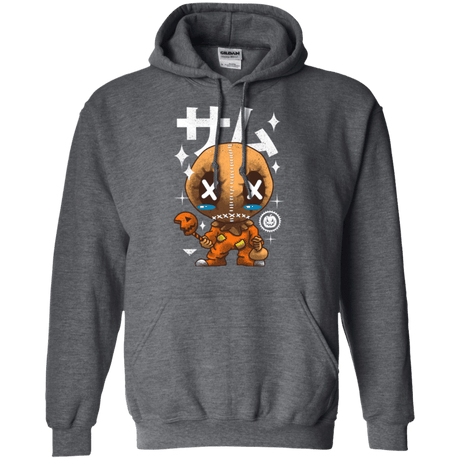 Sweatshirts Dark Heather / Small Kawaii Pumpkin Pullover Hoodie