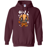 Sweatshirts Maroon / Small Kawaii Pumpkin Pullover Hoodie
