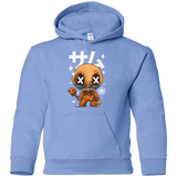 Sweatshirts Carolina Blue / YS Kawaii Pumpkin Youth Hoodie