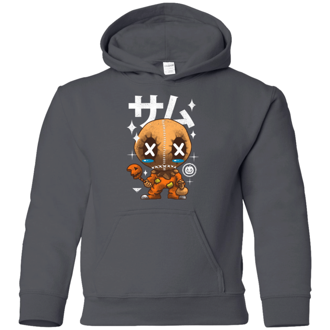 Sweatshirts Charcoal / YS Kawaii Pumpkin Youth Hoodie