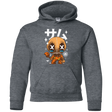 Sweatshirts Dark Heather / YS Kawaii Pumpkin Youth Hoodie