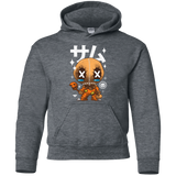 Sweatshirts Dark Heather / YS Kawaii Pumpkin Youth Hoodie