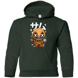 Sweatshirts Forest Green / YS Kawaii Pumpkin Youth Hoodie