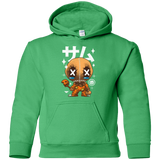 Sweatshirts Irish Green / YS Kawaii Pumpkin Youth Hoodie