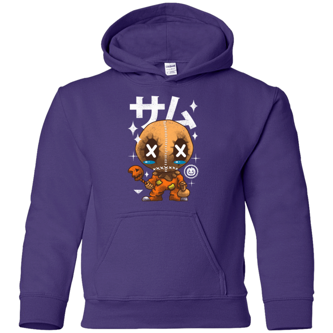 Sweatshirts Purple / YS Kawaii Pumpkin Youth Hoodie