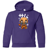 Sweatshirts Purple / YS Kawaii Pumpkin Youth Hoodie