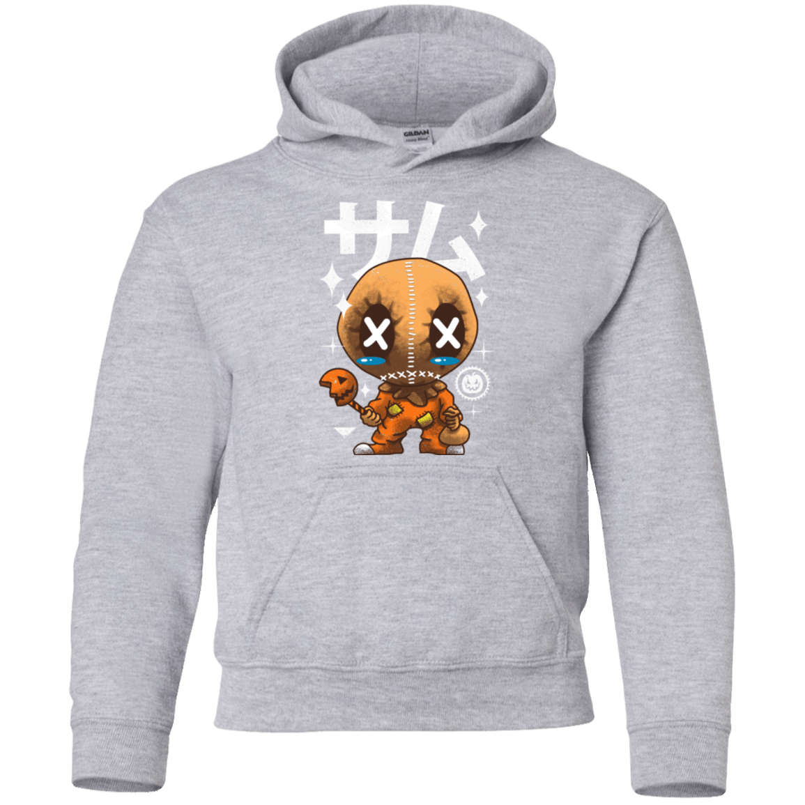 Sweatshirts Sport Grey / YS Kawaii Pumpkin Youth Hoodie