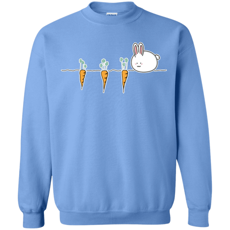 Sweatshirts Carolina Blue / S Kawaii Rabbit and Carrots Crewneck Sweatshirt