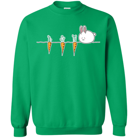 Sweatshirts Irish Green / S Kawaii Rabbit and Carrots Crewneck Sweatshirt