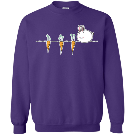 Sweatshirts Purple / S Kawaii Rabbit and Carrots Crewneck Sweatshirt