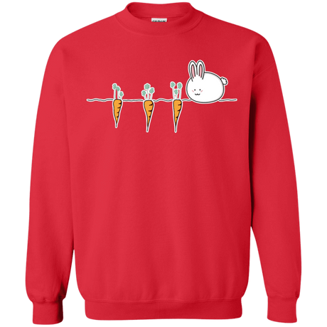 Sweatshirts Red / S Kawaii Rabbit and Carrots Crewneck Sweatshirt