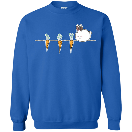 Sweatshirts Royal / S Kawaii Rabbit and Carrots Crewneck Sweatshirt