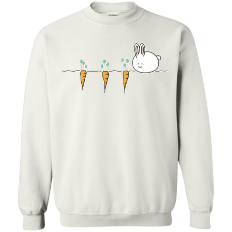 Sweatshirts White / S Kawaii Rabbit and Carrots Crewneck Sweatshirt