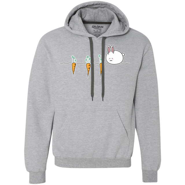 Sweatshirts Sport Grey / S Kawaii Rabbit and Carrots Premium Fleece Hoodie