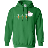 Sweatshirts Irish Green / S Kawaii Rabbit and Carrots Pullover Hoodie